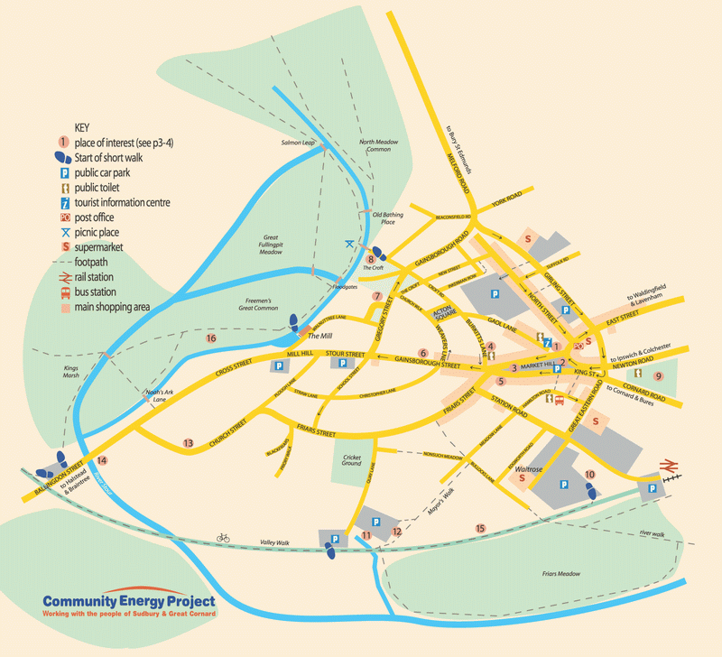 SudburySuffolk.co.uk Town Map